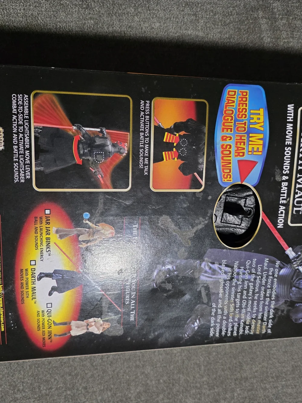 1999 Star Wars Darth Maul Kids Costume - Black and Red